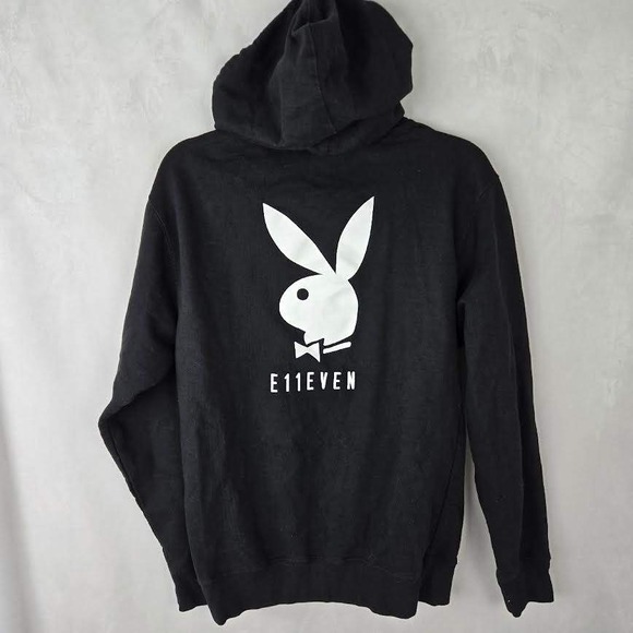 PLAYBOY Other - Playboy E11EVEN Miami Hoodie Black Adult Club Pullover Sweatshirt Men S USA Rare